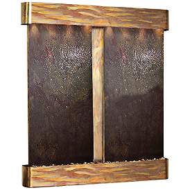 Image1 of Cottonwood Falls Featherstone Round Copper Wall Fountain