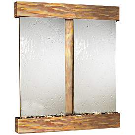 Image1 of Cottonwood Falls Rustic Copper Mirrored 69"H Wall Fountain