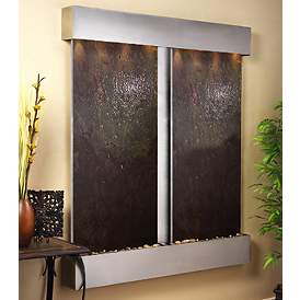 Image1 of Cottonwood Falls Steel Featherstone 69" High Wall Fountain