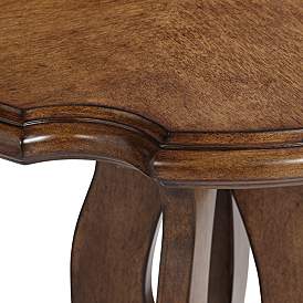 Image4 of Cottswolds 27 1/4" High Brown Wood Accent Table more views