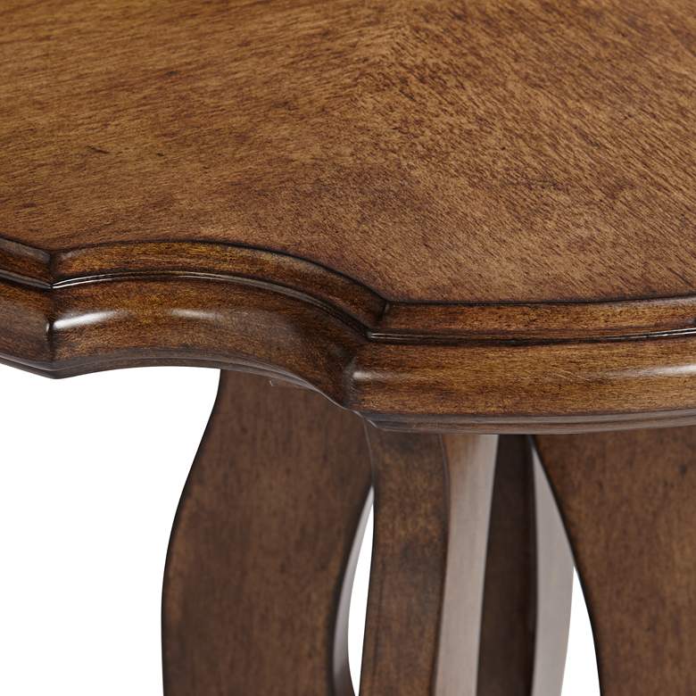 Image 4 Cottswolds 27 1/4 inch High Brown Wood Accent Table more views