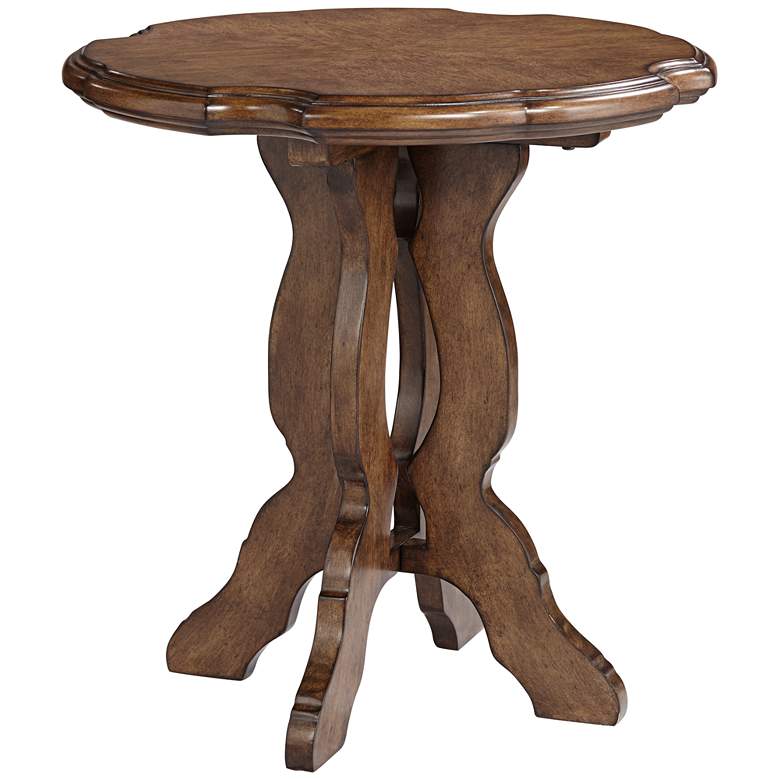 Image 7 Cottswolds 27 1/4 inch High Brown Wood Accent Table more views