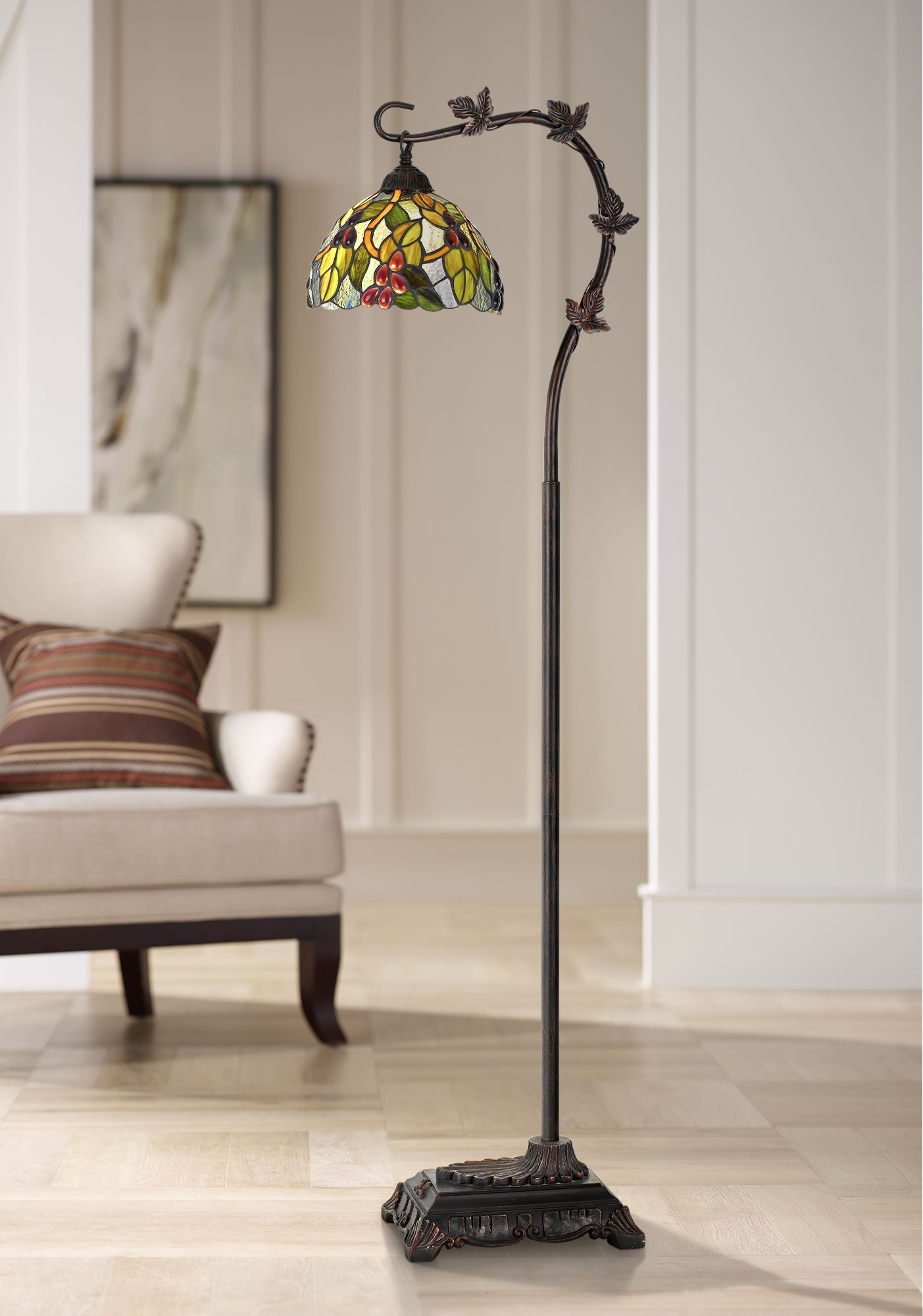 tiffany reading floor lamp