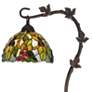 Cotulla Bronze Floor Lamp with Tiffany-Style Glass Shade