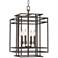 Couch 14" Wide Bronze 4-Light Foyer Pendant