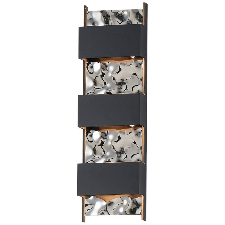 Image 2 Coulee Large LED Outdoor Wall Sconce Black