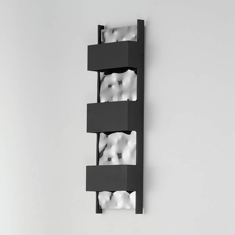 Image 4 Coulee Large LED Outdoor Wall Sconce Black more views