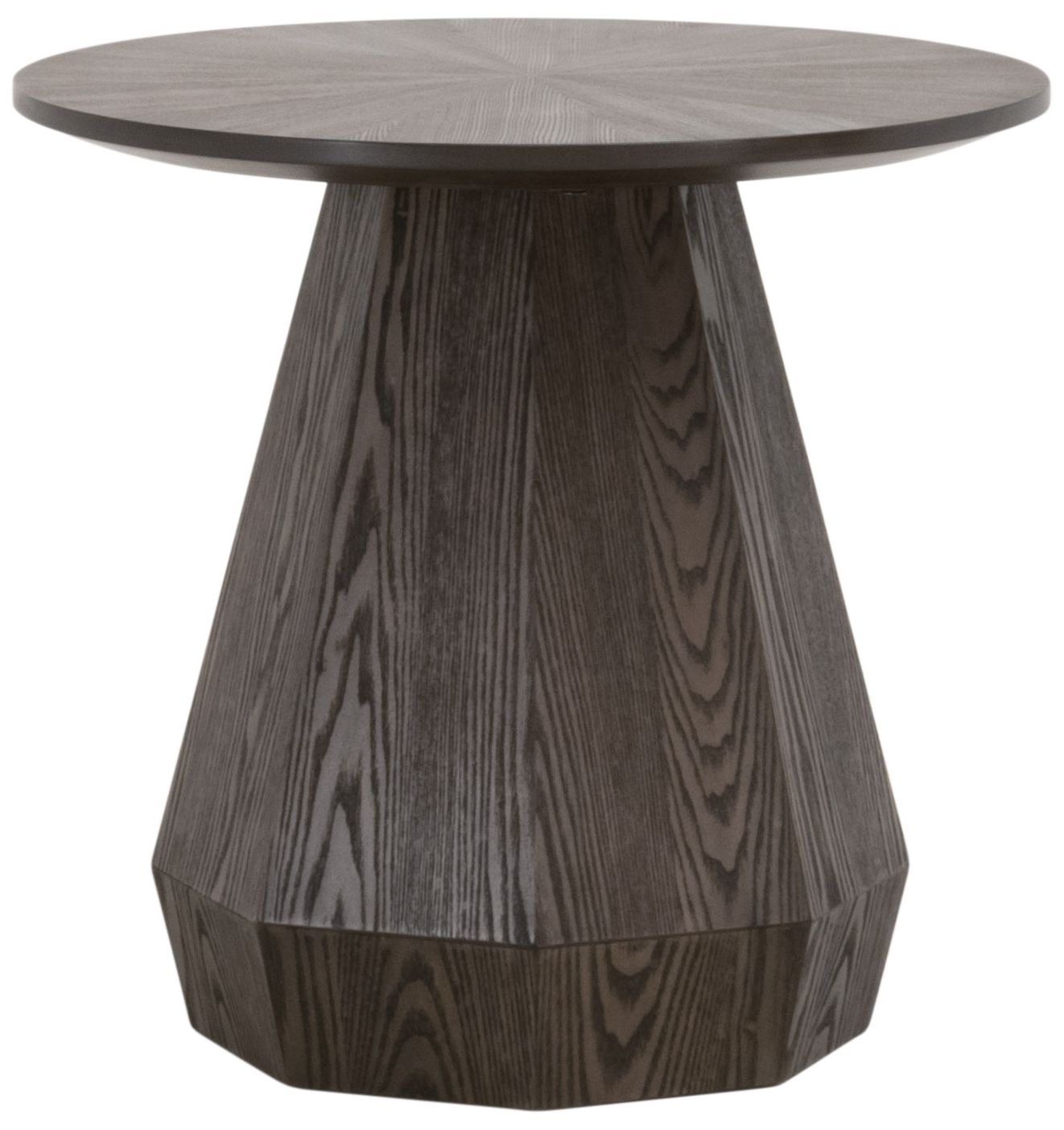 Image 2 Coulter 24" Wide Burnished Brown Ash Round End Table more views