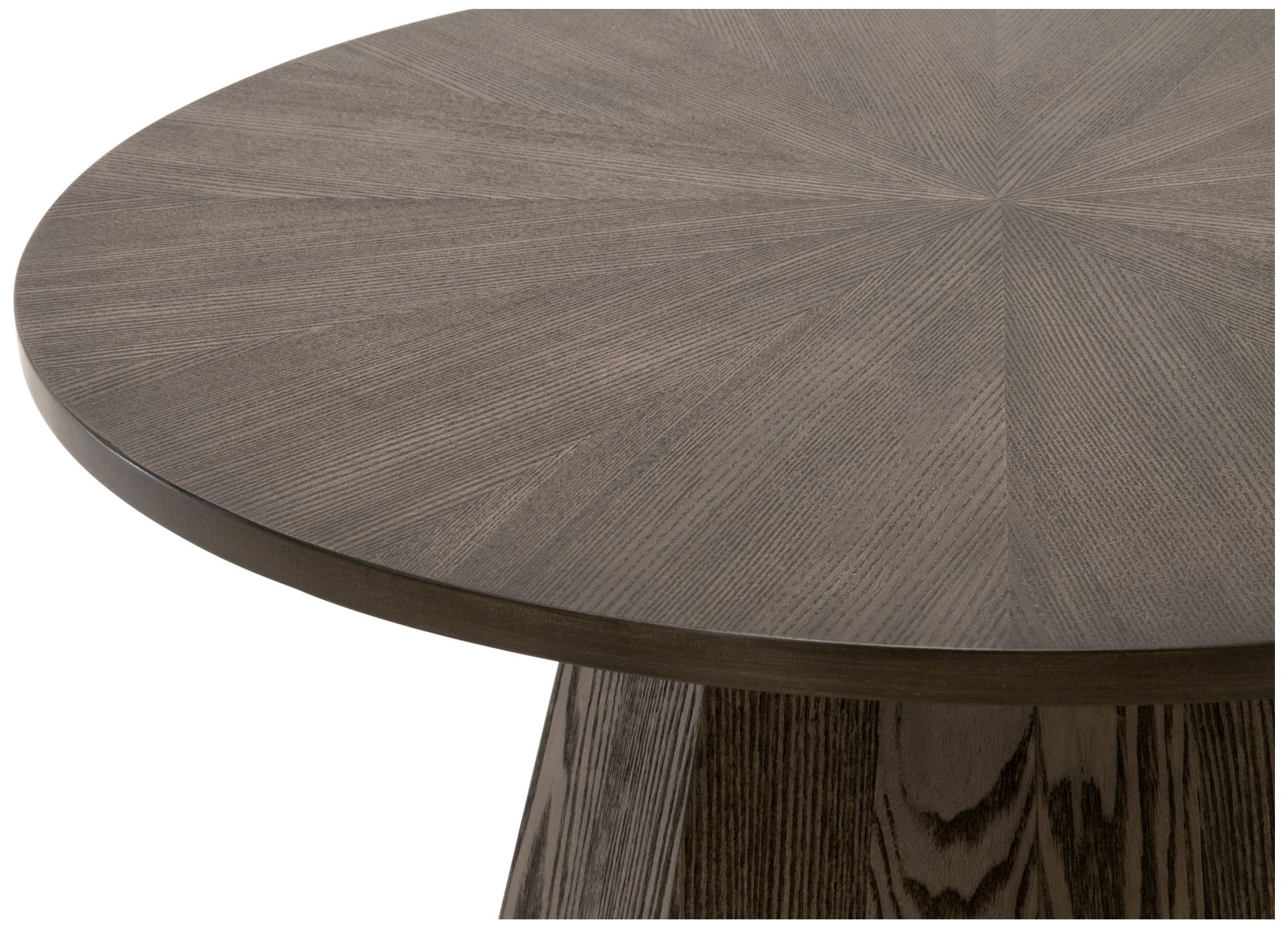 Image 4 Coulter 24" Wide Burnished Brown Ash Round End Table more views