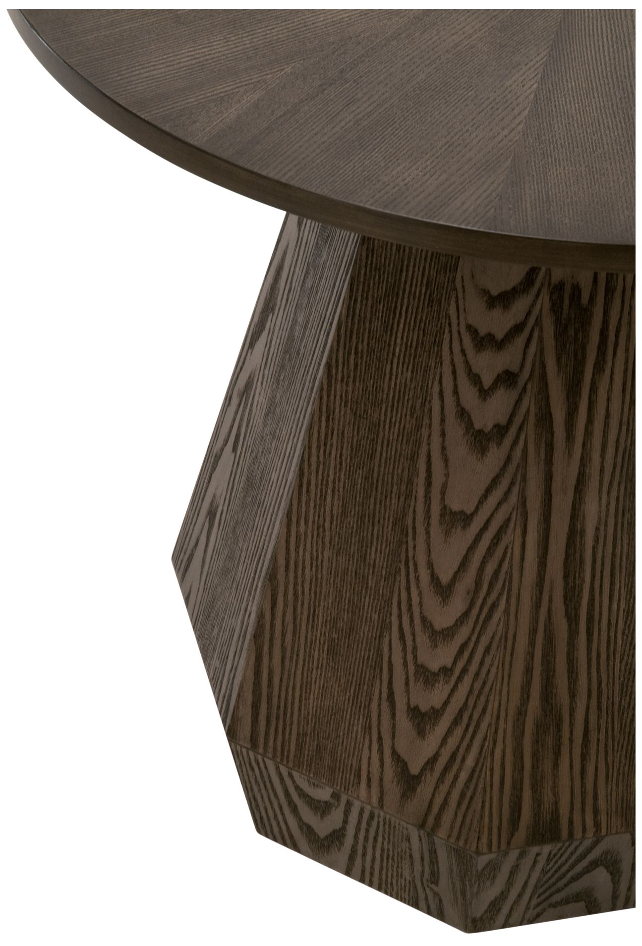 Coulter 24" Wide Burnished Brown Ash Round End Table