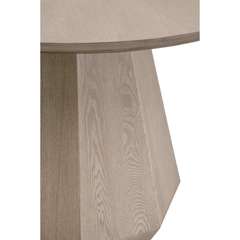 Image 2 Coulter 42 inch Wide Natural Gray Ash Wood Round Dining Table more views