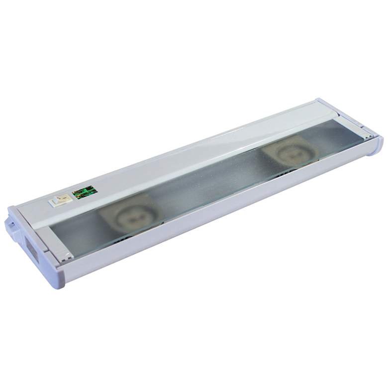 Image 1 CounterAttack 16 inch Wide White 2-Light LED Under Cabinet Light