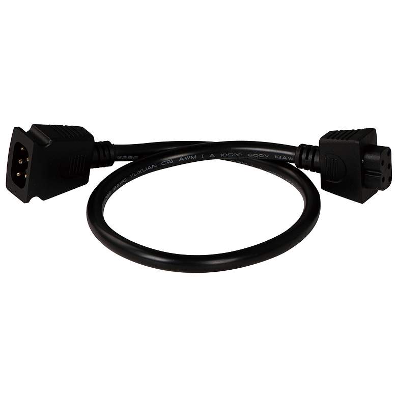 Image 1 CounterMax 18 inchW Black Interlink Cord for Under Cabinet Light