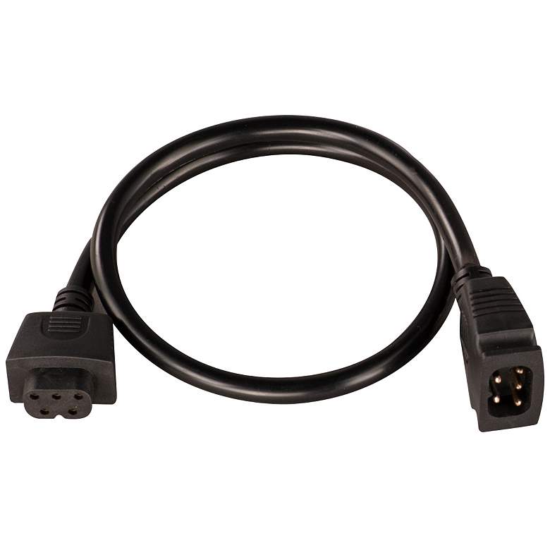 Image 1 CounterMax 24 inchW Black Interlink Cord for Under Cabinet Light
