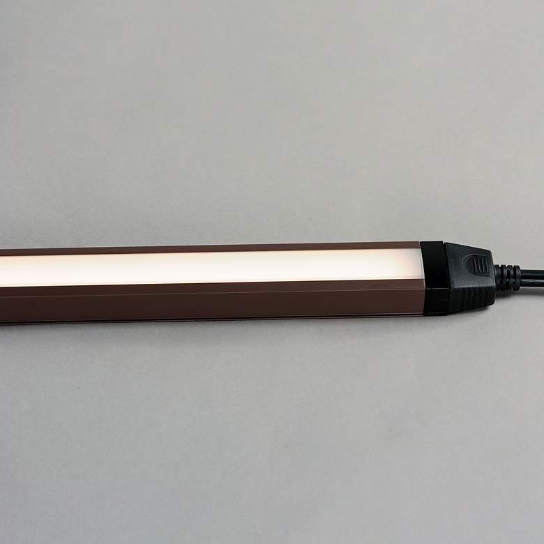 Image 4 CounterMax 30"W Bronze Slim Stick LED Under Cabinet Light more views
