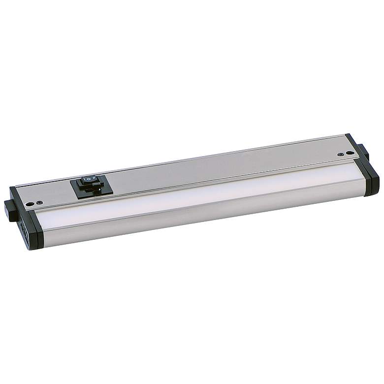 Image 1 CounterMax MX-L-120-3K 12 inch W Satin Nickel LED Undercabinet Light