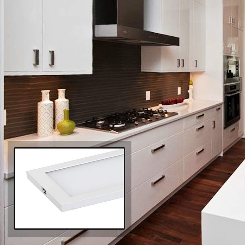 Image 1 CounterMax MX-L-120-SL 6 inch Wide White LED Under Cabinet Light