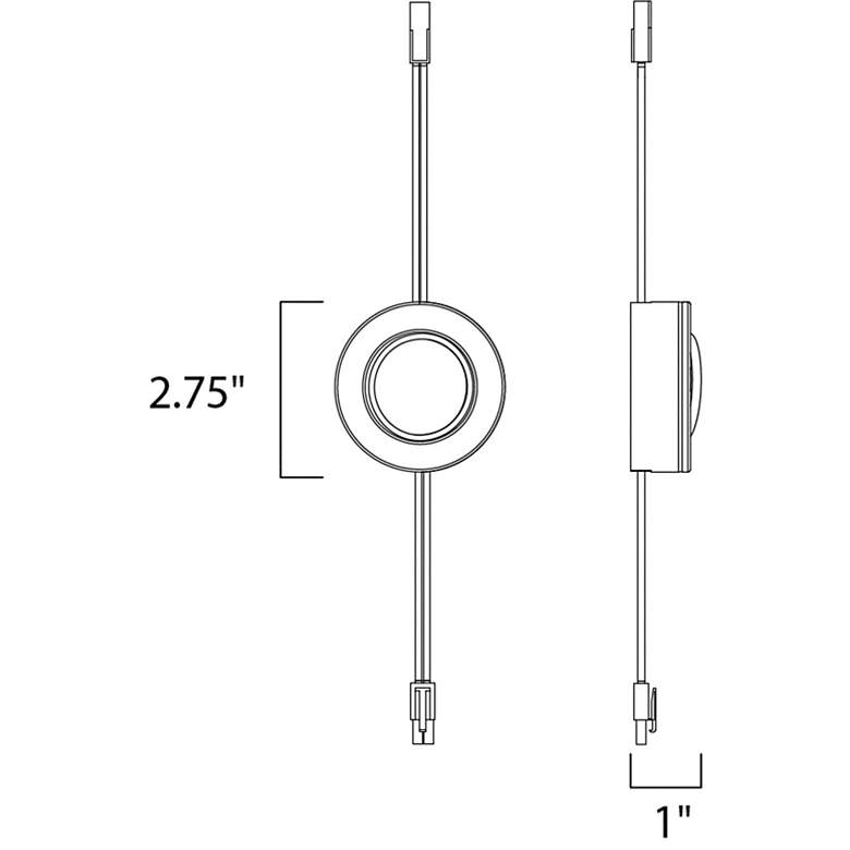 Image 5 CounterMax MX-LD-AC 1-Light 2.75" Wide Satin Nickel more views