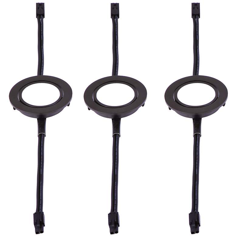 Image 1 CounterMax MX-LD-AC 2.75"W Bronze 2700K Puck Lights Set of 3