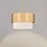 2_Counterpoint 12" Wide Modern Gold Drum Mini Pendant