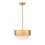 6_Counterpoint 12" Wide Modern Gold Drum Mini Pendant more views