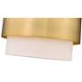 Counterpoint 12" Wide Modern Gold Drum Mini Pendant in scene