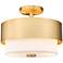 Counterpoint 13" Wide Modern Gold Ceiling Light
