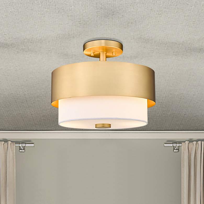 Image 1 Counterpoint 13" Wide Modern Gold Ceiling Light