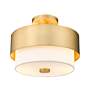 7_Counterpoint 13" Wide Modern Gold Ceiling Light more views