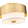 Counterpoint 13" Wide Modern Gold Ceiling Light in scene