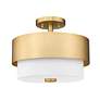 Counterpoint 13" Wide Modern Gold Ceiling Light in scene