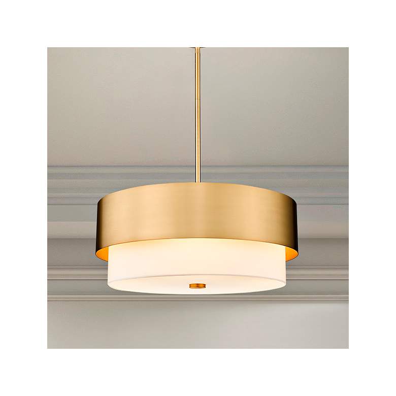 Image 2 Counterpoint 24" Wide Modern Gold 5-Light Chandelier
