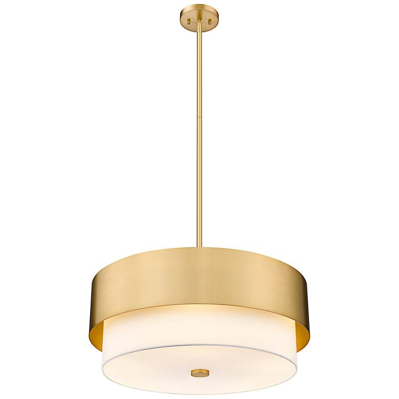 Image 6 Counterpoint 24" Wide Modern Gold 5-Light Chandelier more views