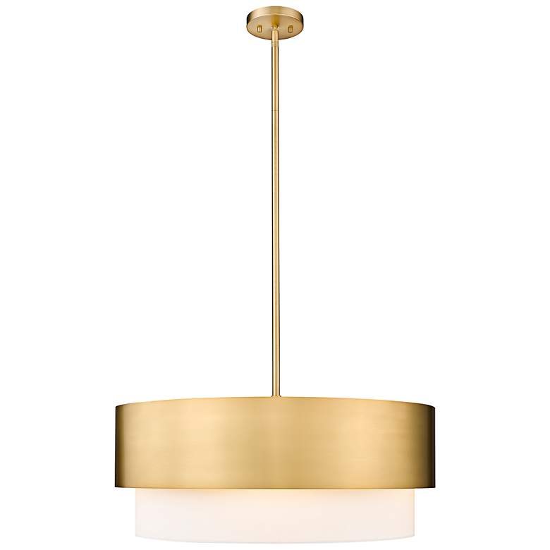 Image 7 Counterpoint 24" Wide Modern Gold 5-Light Chandelier more views