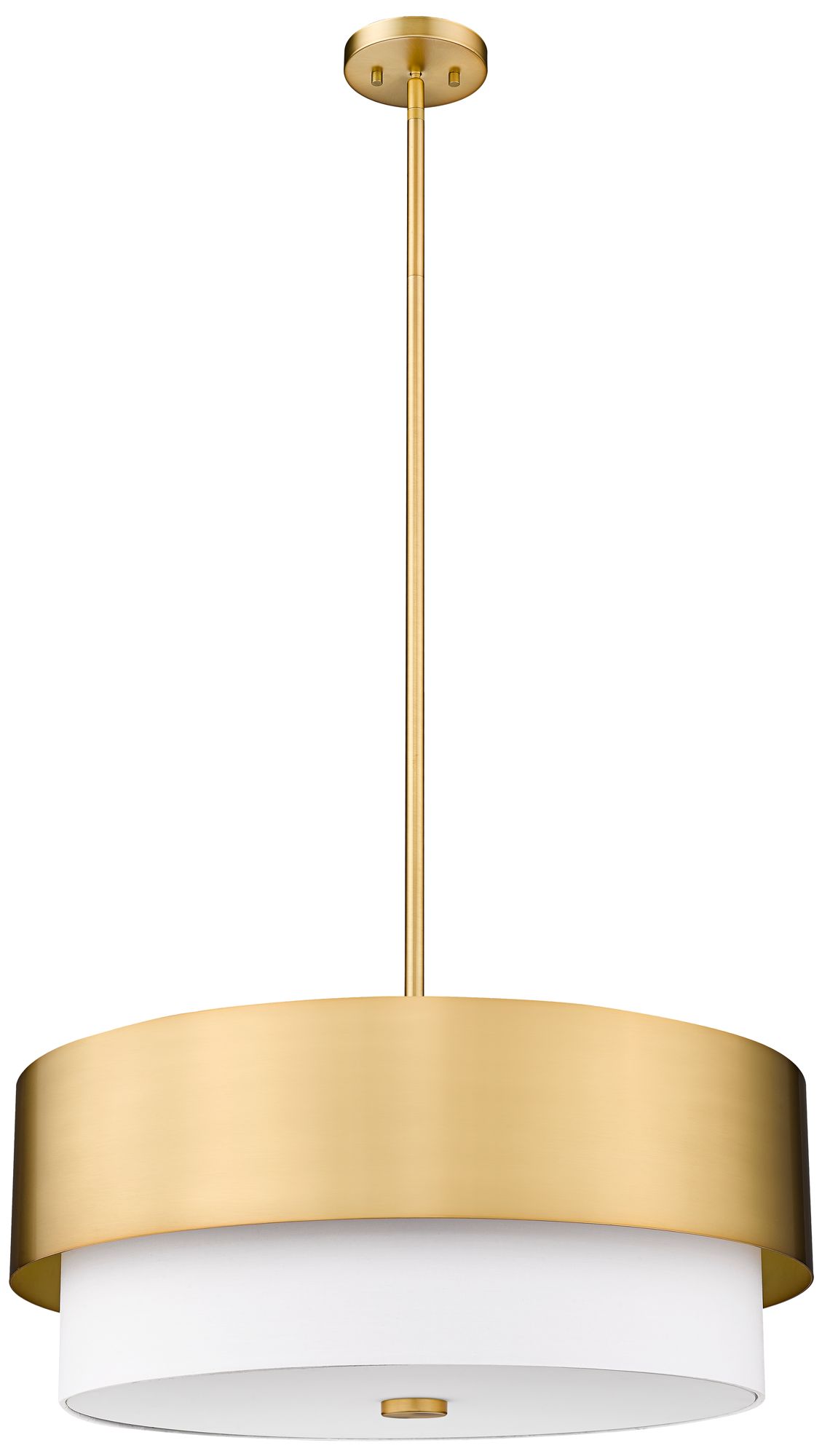 Counterpoint 24" Wide Modern Gold 5-Light Chandelier in scene