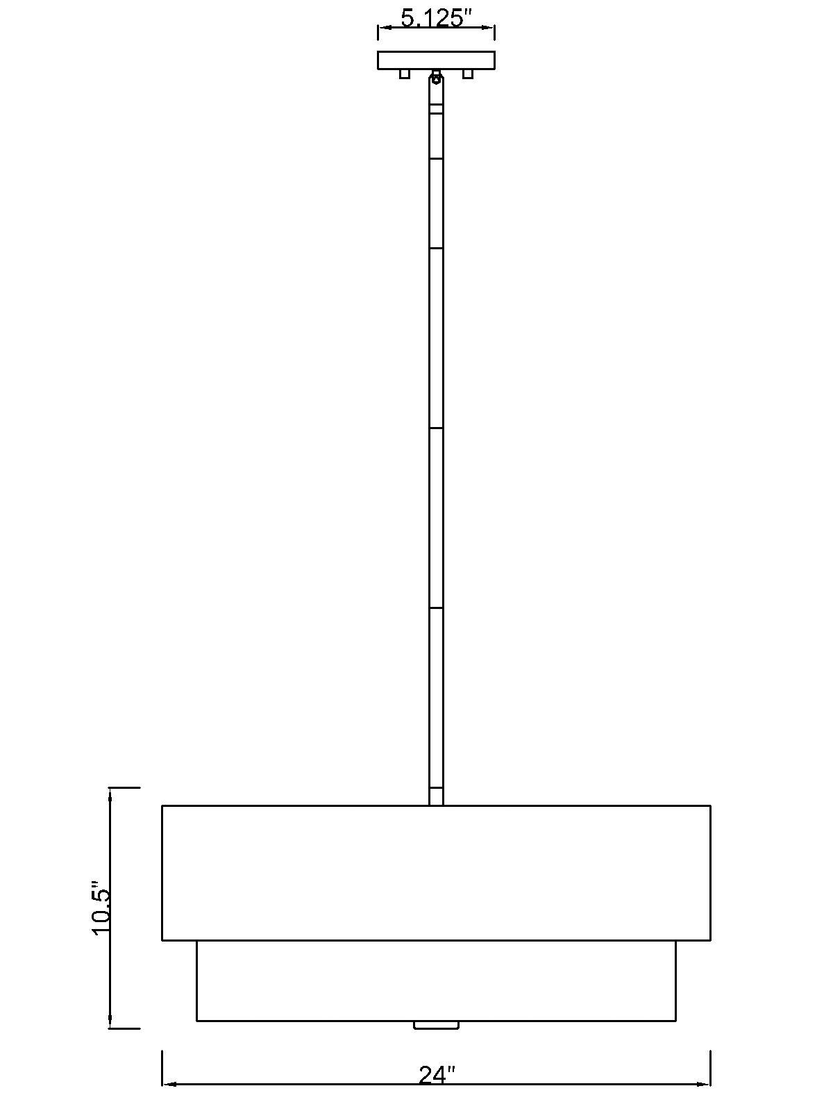 Counterpoint 24" Wide Modern Gold 5-Light Chandelier in scene