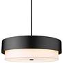 3_Counterpoint 31 1/2" Wide Matte Black Drum Chandelier