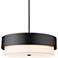 Counterpoint 31 1/2" Wide Matte Black Drum Chandelier