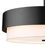 4_Counterpoint 31 1/2" Wide Matte Black Drum Chandelier more views