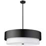 7_Counterpoint 31 1/2" Wide Matte Black Drum Chandelier more views