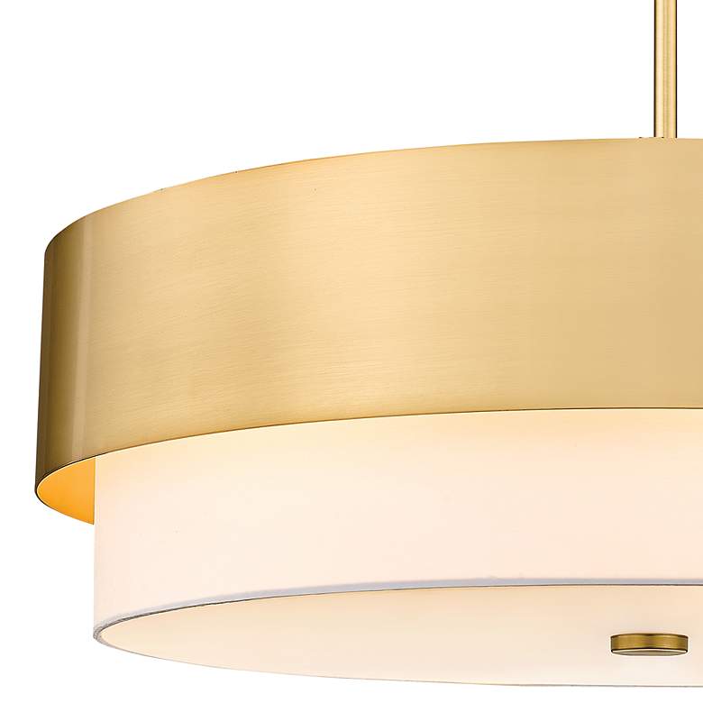 Image 4 Counterpoint 31 1/2" Wide Modern Gold Drum Chandelier more views