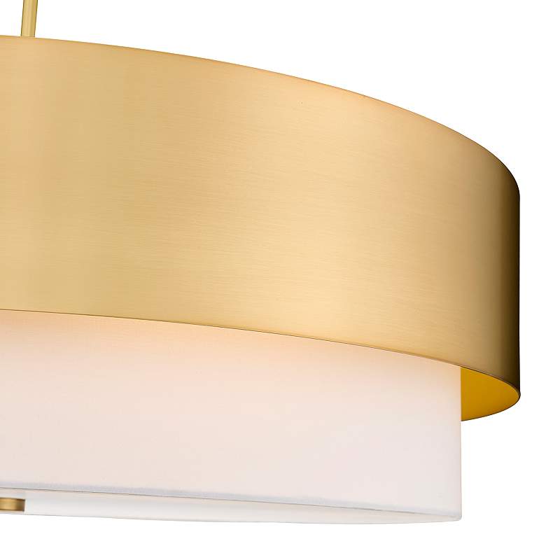 Image 5 Counterpoint 31 1/2" Wide Modern Gold Drum Chandelier more views