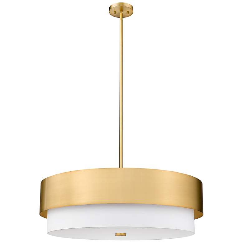 Image 6 Counterpoint 31 1/2" Wide Modern Gold Drum Chandelier more views