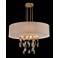 Counterpoint 36"W Gold Cool White Drum Pendant Chandelier