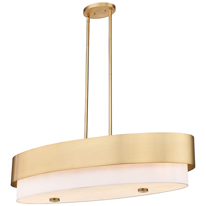 Image 3 Counterpoint 42" Wide Modern Gold Linear Pendant