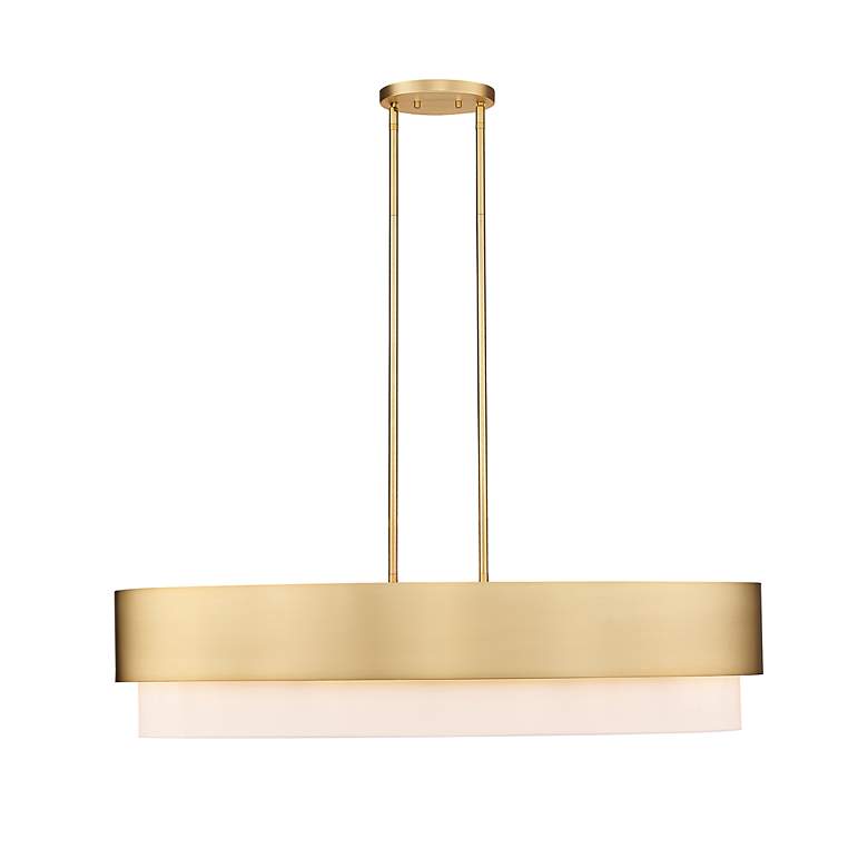 Image 6 Counterpoint 42" Wide Modern Gold Linear Pendant more views