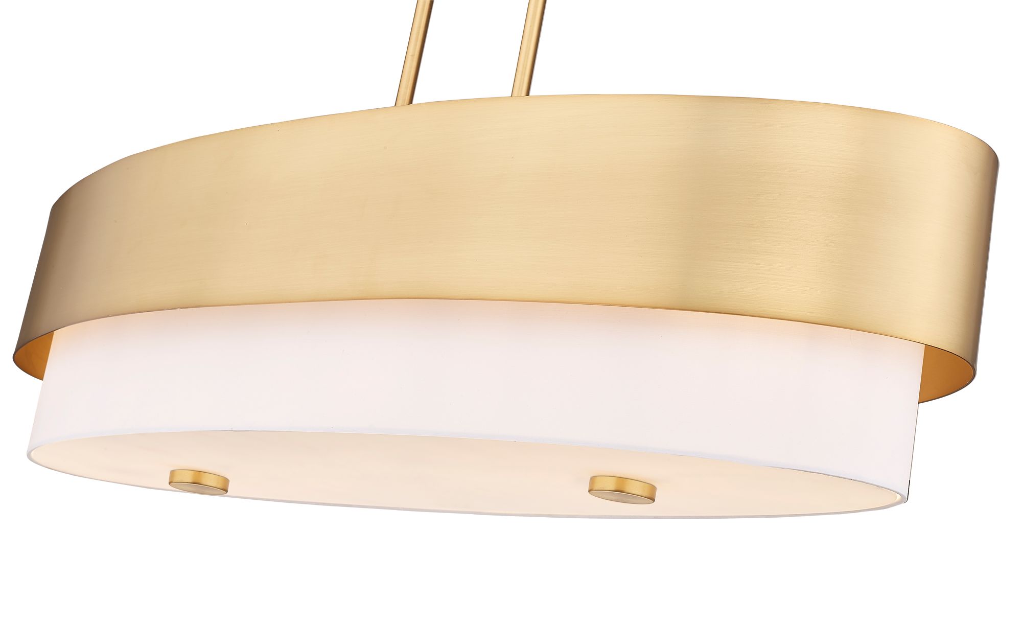 Counterpoint 42" Wide Modern Gold Linear Pendant in scene