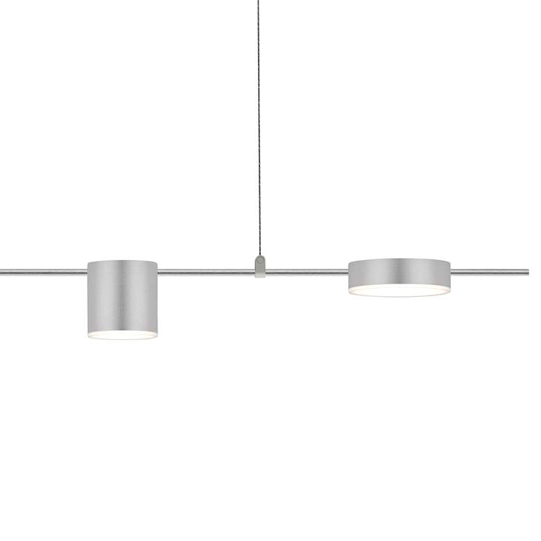 Image 2 Counterpoint 42"W Aluminum LED Kitchen Island Light Pendant more views