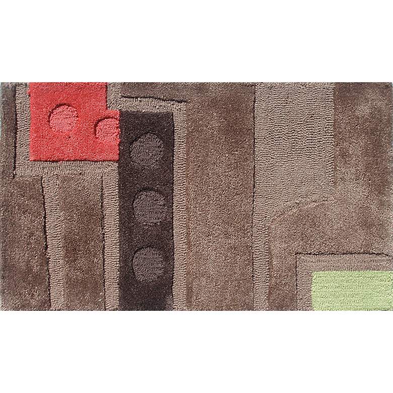 Image 1 Counterpoint Brown and Red Doormat