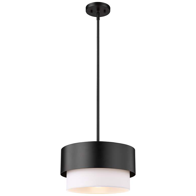 Image 2 Counterpoint by Z-Lite Matte Black 1 Light Mini Pendant
